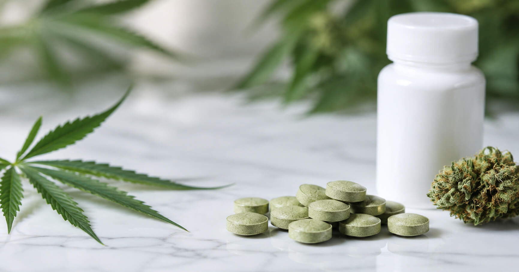 Cannabis tablet at CREAM cannabis dispensary in Jersey City.